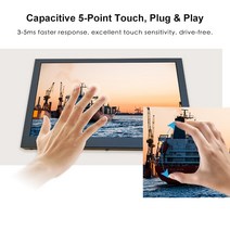 터치 모니터 7 인치 와이드 보조 라즈베리 디스플레이 인터페이스, 10Inch Touch Monitor