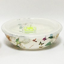 그린코리아 찬통 3칸찬통 도자기찬통 3칸찬기 반찬통 나눔접시, 매그놀리아소