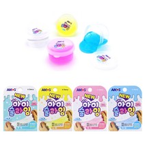 아모스 아이슬라임 70g 4가지 색 액체괴물 액괴만들기, 핑크