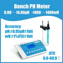 벤치 PH 미터 테스터 (0.00 ~ 14.00)pH 0 정확도:, 한개옵션0
