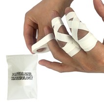 에스컴바인 스포츠 손가락 테이프 10개세트 주짓수 유도 클라이밍 크로스핏 배구, 흰색15p