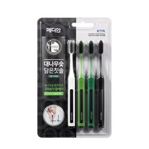 메디안 [무료배송]메디안 대나무숯담은칫솔(4입), 2세트