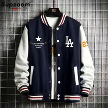 남자오버핏자켓 Supzoom 레터 리브 슬리브 코튼 탑