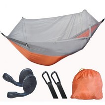 카텐트 쉘터 차박 강력한 내 하중 솔리드 스트랩 자동 개방 야외 해먹 야외 휴대용 스윙 해먹 모기장 캠핑 equi, 다크 오렌지, 04 Dark Orange
