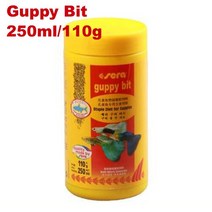 Sera Fish food 종류의 미니 아기 물고기 새우 cichild discus betta guppy botton 메기, [01] M, [05] Guppy Bit 250ml 110g