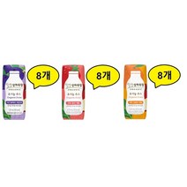 상하목장 유기농주스 블루베리/딸기/오렌지 3가지맛 각8개씩 총24개, 24개