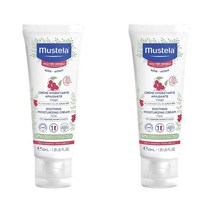 Mustela 무스텔라 Soothing Moisturising Face Cream 수딩 모이스처라이징 페이스 크림 무향 40ml, 2팩