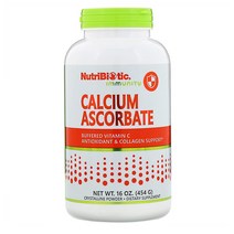 NutriBiotic 뉴트리바이오틱 아스코르빈산 칼슘 파우더 가루 Calcium Ascorbate 454g, 1개, 1세트