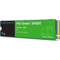 WD 웨스턴디지털 1TB Green SN350 NVMe 내장 SSD Gen3 PCIe QLC M.2 2280 최대 3 200MB/s