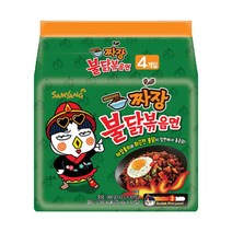 삼양 짜장불닭볶음면 140g 4봉, 8개
