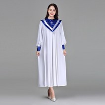 성가대복 성가대가운 찬양 현대 의류 크리스찬 교회 합창단 성자 의상 여성 성직자 가운 시 클래스 서비스 수녀 노래 AliExpress, design 3+XXXL