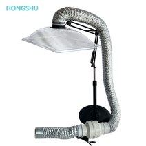 가정용 환풍기 환기구 집에서 고기 아파트 굽기 고기집 자바라 환기 팬 배기팬 음식, H.2 in 1 거치대 접이식