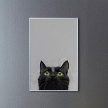 바보사랑 나의반려고양이 중형메탈액자.꾸밈, 프레임/타입:그레이/1타입