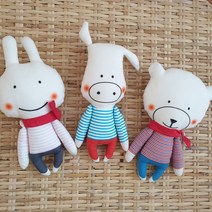 날아라미쎄스깡 DIY 귀여운 동물 인형만들기 세트, 꿀꿀씨
