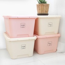 가쯔 마카롱 리빙박스 24L 4개, 아이보리