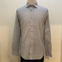 킨록by킨록앤더슨 NC12 GY 와이드카라 깅엄체크 셔츠 CVD79