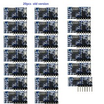 QIACHIP 433 Mhz RF 수신기 학습 코드 디코더 모듈 무선 4 채널 출력 원격 제어 1527 2262 인코딩, 20 이전 버전