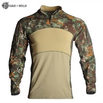[카고shop]한야생 전술 셔츠 남자 의류 밀리터리 탄성 카모 멀티캠 긴 옷