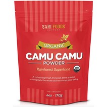 Sari Foods Co 카무카무 파우더 비타민 C 170g, 1세트, 단일용량