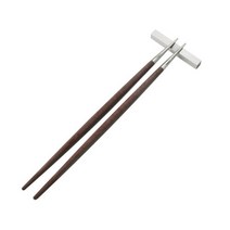 [큐티폴] 고아 브라운 젓가락 세트 (받침 포함), 선택:선택, 1개