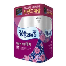 잘풀리는집 깨끗한 터치 화장지 30롤 고급롤화장지(3겹이상), 1팩