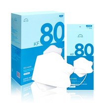 바이오셀프케어 KF80 마스크 대형 화이트 개별포장 50매x1박스, 1개