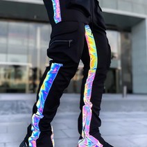 새로운 남성 캐주얼 조거 카고 바지 남자 패션 하렘 바지 느슨한 바지 streetwear 남성 트렌드 pantalon homme 반사 techwear