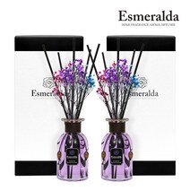 에스메랄다 디퓨저 1+1 선물세트 답례품 방향제, 블랙 체리_에디션 1set, 라임 앤바질_에디션 1set