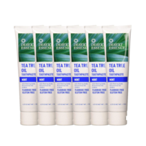 Desert Essence Tea Tree Oil Toothpaste Mint 데저트에센스 내츄럴 티 트리 오일 치약 민트 176g(6.25oz) 6팩 펄이지엥