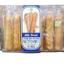 트레이더스 밀크브레드 32g 15개(480g) 우유빵 /1개 단품, 15개