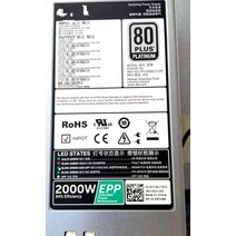 DELL 2000W D2000E-S2 서버 epp 전원 0XYK93 R840 C4130 R740XD T640, 한개옵션0
