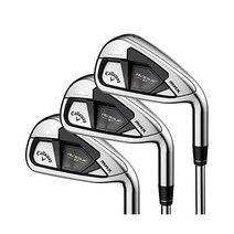 캘러웨이 Callaway 골프 로그 ST 맥스 아이언 세트, Right, Steel, Stiff + 6 Iron - PW/ AW/ GW