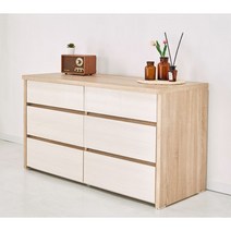 심플 감성 투톤 와이드 3단 서랍장 150cm (4색) 소품 안방 옷 이쁜 자취방 앤틱 양말, 오크투톤