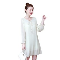 SAMARA 봄가을 쉬폰 프릴 원피스 118
