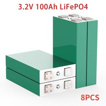 인산철배터리 8-32pcs lfp 리튬 철 인산염 lifepo4 배터리 100ah 3.2v 충전식 리튬 배터리 ev골프 카트 eu 미국 면세, 8개