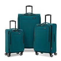 Samsonite Saire LTE 소프트사이드 확장 가능한 수하물 스피너 휠 포함 블랙. Saire Lte 스피너 휠이 있는 소프트사이드 확장형 수하물