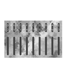 마림바 투명 미니 칼림바 17 키 스케일 엄지 노트 스티커 pvc 타악기 부품 액세서리 학습자 피아노, d