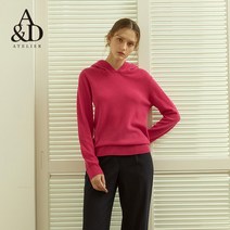 [최초가 169 000원] A&D 캐시미어100% 여성 후드니트 1종