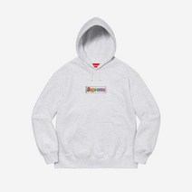 [정품] 슈프림 블링 박스로고 후드 스웨트셔츠 애쉬 그레이 - Supreme Bling Box 로고 Hooded Swea티셔츠 Ash Grey 1062174