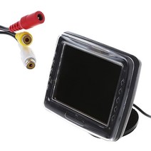 3.5 인치 TFT LCD 스크린 모니터 역방향 카메라 자동차 후면보기 백업, 한개옵션0