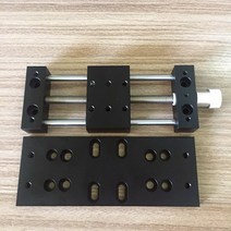 60x40MM 수동 정밀 슬라이딩 테이블 광학 실험 마이크로 X 축 수동 번역 스테이지 (하단 플레이트 및 스케, 02 Stroke  80MM