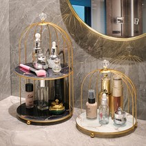 오픈형 럭셔리 향수진열대 화장품진열대 정리함, 화장품정리대 1단 화이트