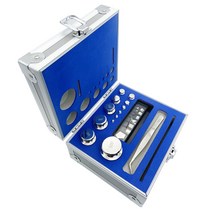 F1 F2 200g 표준 분동 세트 23개 조합 저울 무게 추, F1 등급 1mg-200g