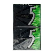 미국 5 Gum 5 껌 스피어민트 레인 슈가프리 껌 스틱 패키지 (15 개입) 10 팩