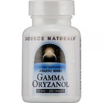 Source Naturals Athletic Series 감마 오리자놀 60mg 200정