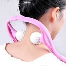 신형 골프공안마기 지압 목안마 마사지기 목마사지 어깨마사지, 신형골프공안마기-핑크