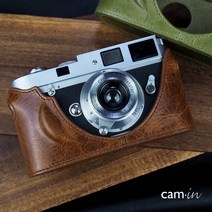 카메라 케이스 가방 소프트 하드 방수 캐리어 캠인 라이카 M6M7MP M2M3M4-P 베이스반컵, 01 블랙 리치 패턴 손잡이