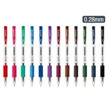 자바 스프링업 java spring up 0.28mm 중성펜 역류방지 얇은 좋은 필기감, 검정