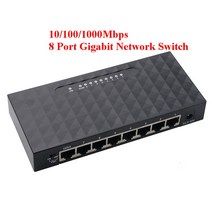 8 포트 기가비트 네트워크 스위치 101001000mbps 기가비트 이더넷 네트워크 스위처 rj45 lan 허브 고성능 이더넷 eu 플러그, 8포트 1000mbps
