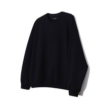IL CORSO 블랙 에센셜 오버핏 맨투맨 IETS3G101BK